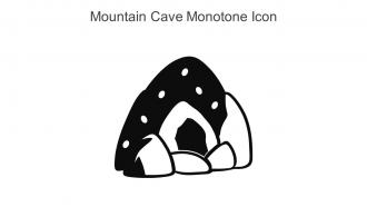 Mountain Cave Monotone Icon In Powerpoint Pptx Png And Editable Eps Format