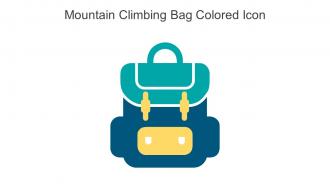 Mountain Climbing Bag Colored Icon In Powerpoint Pptx Png And Editable Eps Format