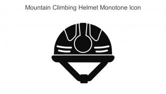 Mountain Climbing Helmet Monotone Icon In Powerpoint Pptx Png And Editable Eps Format