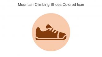 Mountain Climbing Shoes Colored Icon In Powerpoint Pptx Png And Editable Eps Format