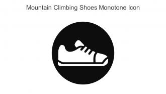 Mountain Climbing Shoes Monotone Icon In Powerpoint Pptx Png And Editable Eps Format