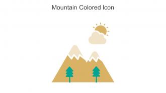 Mountain Colored Icon In Powerpoint Pptx Png And Editable Eps Format