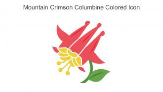 Mountain Crimson Columbine Colored Icon In Powerpoint Pptx Png And Editable Eps Format