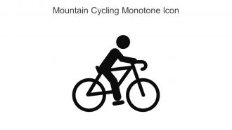 Mountain Cycling Monotone Icon In Powerpoint Pptx Png And Editable Eps Format