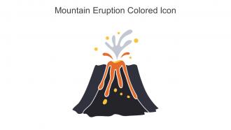 Mountain Eruption Colored Icon In Powerpoint Pptx Png And Editable Eps Format