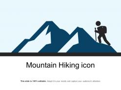 Mountain Hiking Icon