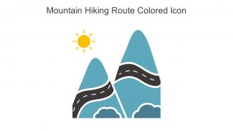Mountain Hiking Route Colored Icon In Powerpoint Pptx Png And Editable Eps Format