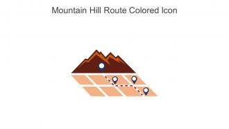 Mountain Hill Route Colored Icon In Powerpoint Pptx Png And Editable Eps Format
