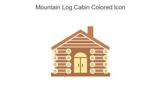 Mountain Log Cabin Colored Icon In Powerpoint Pptx Png And Editable Eps Format