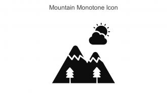 Mountain Monotone Icon In Powerpoint Pptx Png And Editable Eps Format