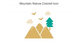 Mountain Nature Colored Icon In Powerpoint Pptx Png And Editable Eps Format