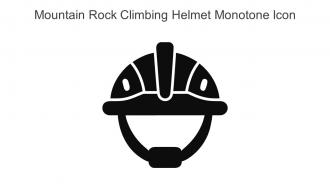 Mountain Rock Climbing Helmet Monotone Icon In Powerpoint Pptx Png And Editable Eps Format