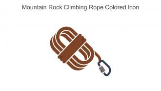 Mountain Rock Climbing Rope Colored Icon In Powerpoint Pptx Png And Editable Eps Format