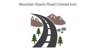 Mountain Scenic Road Colored Icon In Powerpoint Pptx Png And Editable Eps Format