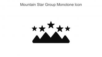 Mountain Star Group Monotone Icon In Powerpoint Pptx Png And Editable Eps Format