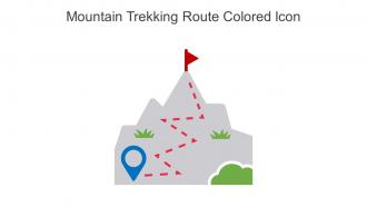 Mountain Trekking Route Colored Icon In Powerpoint Pptx Png And Editable Eps Format
