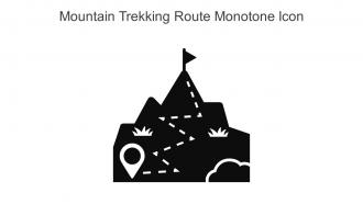 Mountain Trekking Route Monotone Icon In Powerpoint Pptx Png And Editable Eps Format
