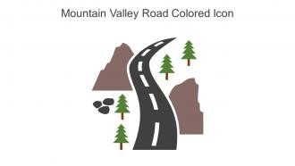 Mountain Valley Road Colored Icon In Powerpoint Pptx Png And Editable Eps Format
