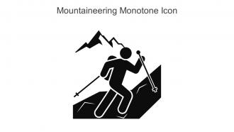 Mountaineering Monotone Icon In Powerpoint Pptx Png And Editable Eps Format