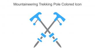 Mountaineering Trekking Pole Colored Icon In Powerpoint Pptx Png And Editable Eps Format