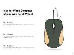 Mouse Icon Depicting Wireless Device Computer Retractable Connected