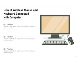 Mouse Icon Depicting Wireless Device Computer Retractable Connected