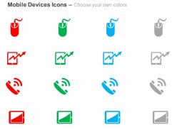 Mouse tablet communication ppt icons graphics