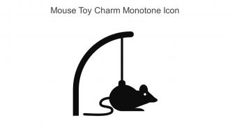 Mouse Toy Charm Monotone Icon In Powerpoint Pptx Png And Editable Eps Format