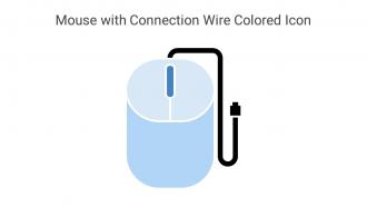Mouse With Connection Wire Colored Icon In Powerpoint Pptx Png And Editable Eps Format