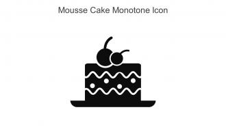 Mousse Cake Monotone Icon In Powerpoint Pptx Png And Editable Eps Format