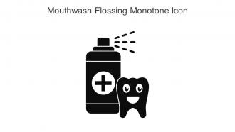 Mouthwash Flossing Monotone Icon In Powerpoint Pptx Png And Editable Eps Format