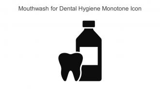 Mouthwash For Dental Hygiene Monotone Icon In Powerpoint Pptx Png And Editable Eps Format