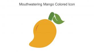 Mouthwatering Mango Colored Icon In Powerpoint Pptx Png And Editable Eps Format