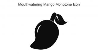 Mouthwatering Mango Monotone Icon In Powerpoint Pptx Png And Editable Eps Format