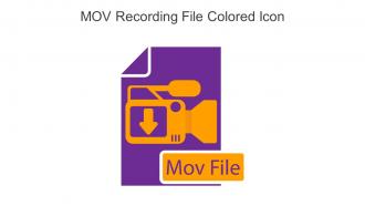 MOV Recording File Colored Icon In Powerpoint Pptx Png And Editable Eps Format