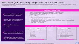 Move To Earn M2e Healthier Decoding Digital Reality Of Physical World With Megaverse AI SS V