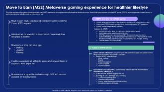 Move To Earn M2e Metaverse Gaming Experience Metaverse Alternate Reality Reshaping The Future AI SS V