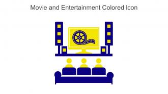 Movie And Entertainment Colored Icon In Powerpoint Pptx Png And Editable Eps Format