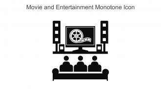 Movie And Entertainment Monotone Icon In Powerpoint Pptx Png And Editable Eps Format