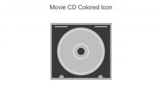 Movie CD Colored Icon In Powerpoint Pptx Png And Editable Eps Format