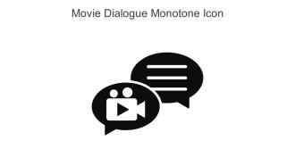 Movie Dialogue Monotone Icon In Powerpoint Pptx Png And Editable Eps Format