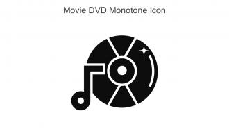 Movie DVD Monotone Icon In Powerpoint Pptx Png And Editable Eps Format
