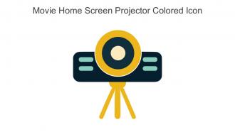 Movie Home Screen Projector Colored Icon In Powerpoint Pptx Png And Editable Eps Format