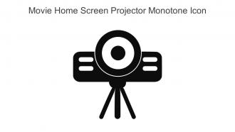 Movie Home Screen Projector Monotone Icon In Powerpoint Pptx Png And Editable Eps Format
