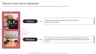 Movie Production House Company Profile Mission And Vision Statement