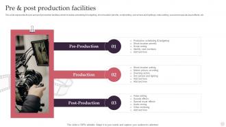 Movie Production House Company Profile Pre And Post Production Facilities
