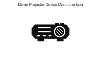 Movie Projector Device Monotone Icon In Powerpoint Pptx Png And Editable Eps Format