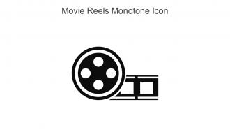 Movie Reels Monotone Icon In Powerpoint Pptx Png And Editable Eps Format