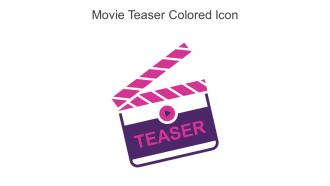 Movie Teaser Colored Icon In Powerpoint Pptx Png And Editable Eps Format