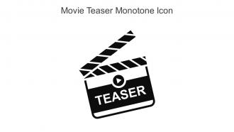 Movie Teaser Monotone Icon In Powerpoint Pptx Png And Editable Eps Format